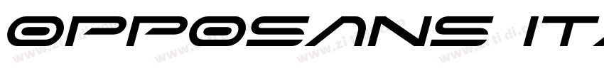 OPPOSANS Italic字体转换